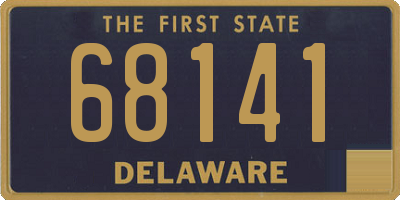 DE license plate 68141