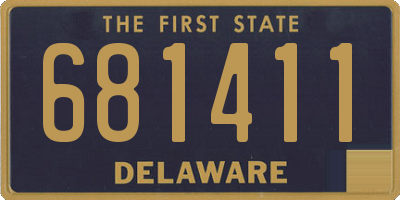 DE license plate 681411