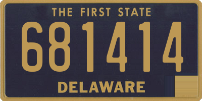 DE license plate 681414
