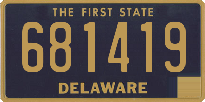 DE license plate 681419
