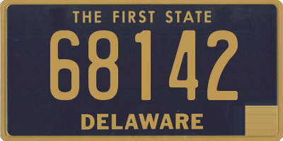 DE license plate 68142