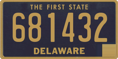 DE license plate 681432
