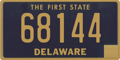DE license plate 68144