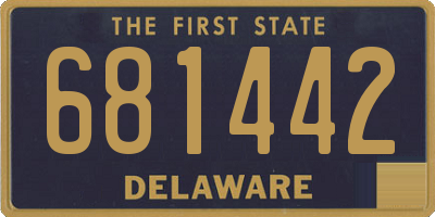 DE license plate 681442