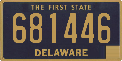 DE license plate 681446