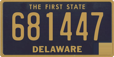 DE license plate 681447