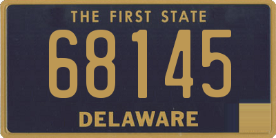 DE license plate 68145