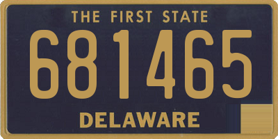 DE license plate 681465