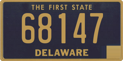 DE license plate 68147