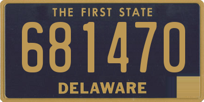 DE license plate 681470