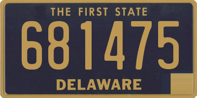 DE license plate 681475