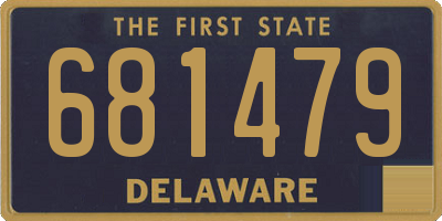 DE license plate 681479