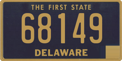 DE license plate 68149