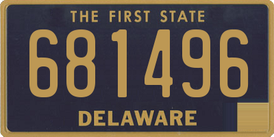 DE license plate 681496