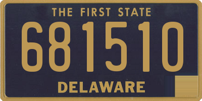 DE license plate 681510