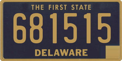 DE license plate 681515