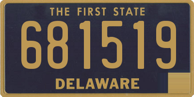 DE license plate 681519