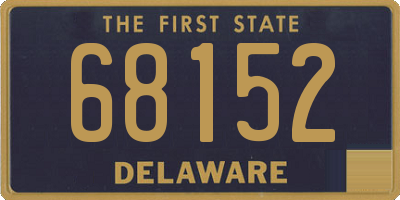 DE license plate 68152