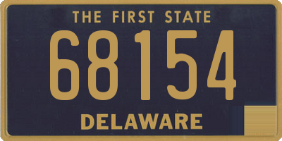 DE license plate 68154