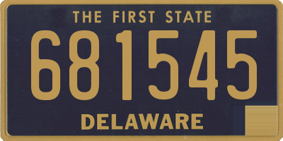 DE license plate 681545