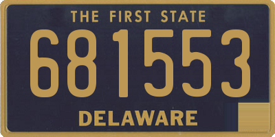DE license plate 681553