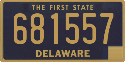 DE license plate 681557