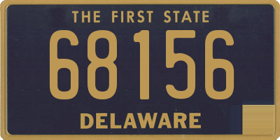 DE license plate 68156