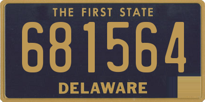 DE license plate 681564