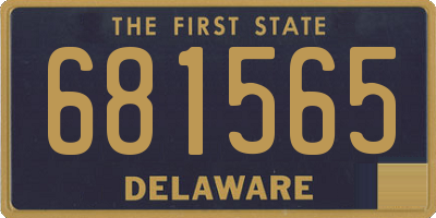 DE license plate 681565