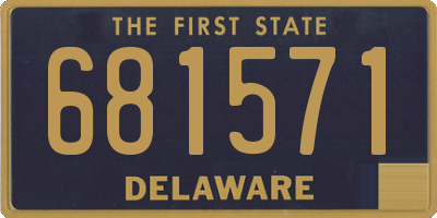 DE license plate 681571