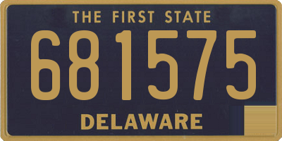 DE license plate 681575