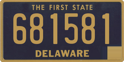 DE license plate 681581
