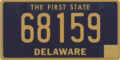 DE license plate 68159