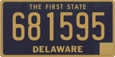 DE license plate 681595