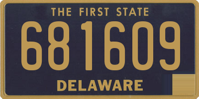 DE license plate 681609