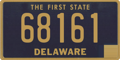 DE license plate 68161