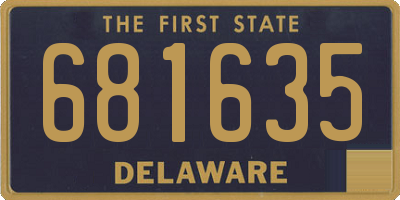 DE license plate 681635