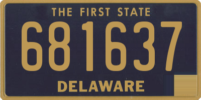 DE license plate 681637