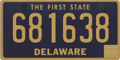 DE license plate 681638