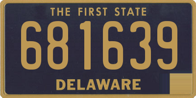 DE license plate 681639
