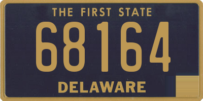 DE license plate 68164