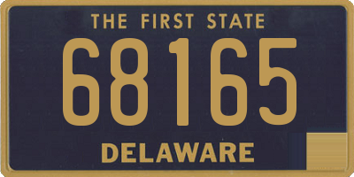 DE license plate 68165