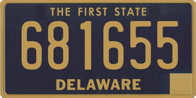 DE license plate 681655