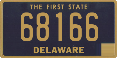 DE license plate 68166