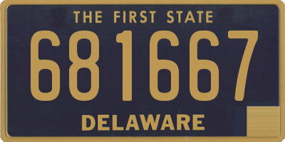 DE license plate 681667