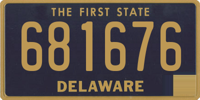 DE license plate 681676