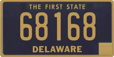 DE license plate 68168