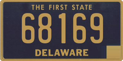 DE license plate 68169