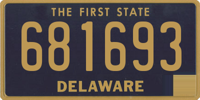 DE license plate 681693