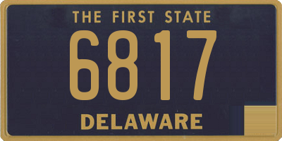 DE license plate 6817